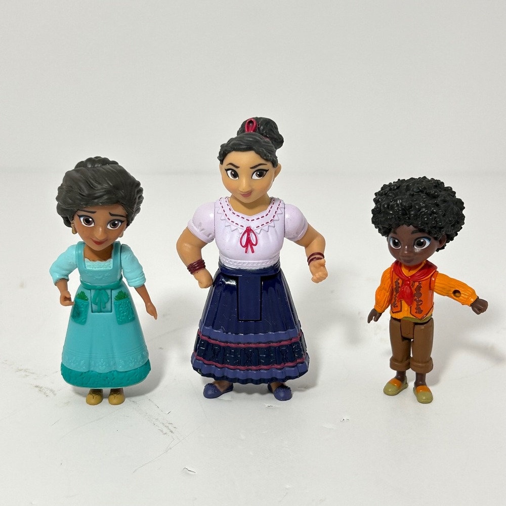 Disney Encanto Small Doll Figures Julieta Luisa Antonio Madrigal Lot of 3 Jakks